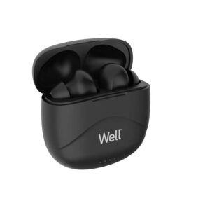 Ακουστικό In-ear Bluetooth GHOSTBK Wireless earphones με docking station μαύρο Well EARPHONE-BT-GHOS | Περιφερειακά | elabstore.gr