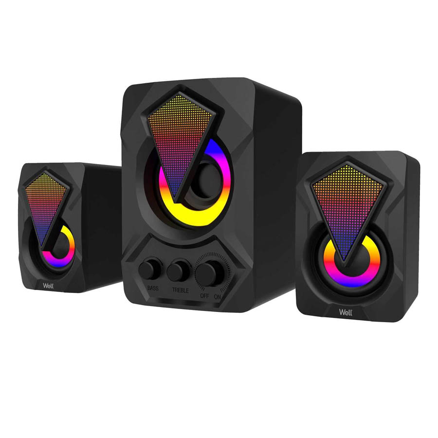 Ηχείο RGB 2.1 USB 12W Well RV03 (SPKR-MM2.1-RV03-WL) | eLabstore.gr Ηχείο RGB 2.1 USB 12W Well RV03 (SPKR-MM2.1-RV03-WL) | Περιφερειακά | elabstore.gr