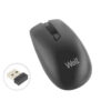 MW105 Well Ασύρματο Ποντίκι 4D USB μαύρο 1600dpi MOUSE-WLESS-MW105BK-WL | Περιφερειακά | elabstore.gr