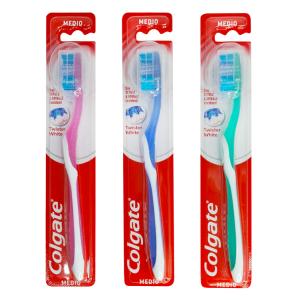 COLGATE οδοντόβουρτσα Twister White με καπάκι, medium | Οικιακός εξοπλισμός | elabstore.gr
