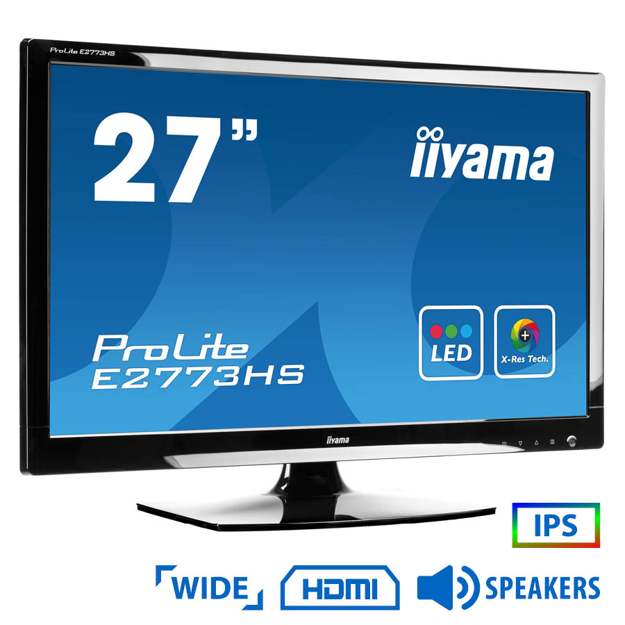 Used Monitor E27732HS IPS LED/ Iiyama/ 27"/ 1920x1080/ Wide/ Black/ w/ Speakers/ D-SUB & DVI-D & HDMI | eLabstore.gr Used Monitor E27732HS IPS LED/Iiyama/27"/1920x1080/Wide/Black/w/Speakers/D-SUB & DVI-D & HDMI | Refurbished | elabstore.gr