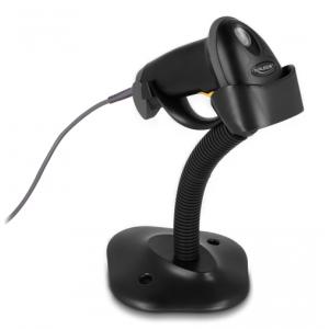DELOCK USB barcode scanner 1D 90584, με καλώδιο σύνδεσης & βάση, μαύρο | Αναλώσιμα - Είδη Γραφείου | elabstore.gr