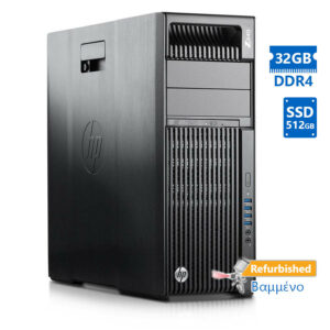 HP Z640 Tower Xeon 2xE5-2620v3(8-Cores)/32GB DDR4/512GB/DVD/7P Grade A+ Workstation Refurbished PC | Refurbished | elabstore.gr