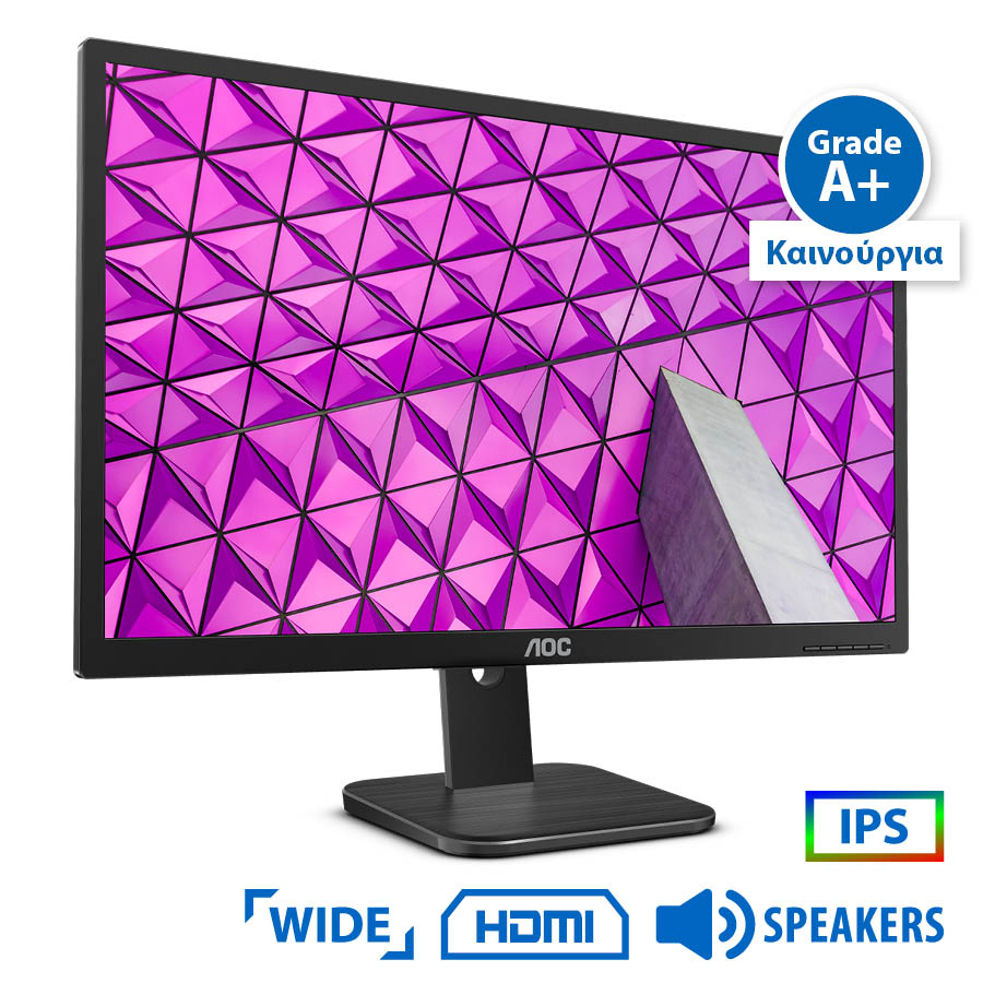 Used Monitor (καινούργια) 24P1 IPS LED/ AOC/ 24"/ 1920x1080/ Wide/ Black/ w/ Speakers/ D-SUB & DP & HDM | eLabstore.gr Used Monitor (καινούργια) 24P1 IPS LED/AOC/24"/1920x1080/Wide/Black/w/Speakers/D-SUB & DP & HDM | Refurbished | elabstore.gr