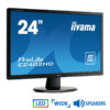 Used Monitor E2482H LED/Iiyama/24"/1920x1080/Wide/Black/w/Speakers/D-SUB & DVI-D | Refurbished | elabstore.gr