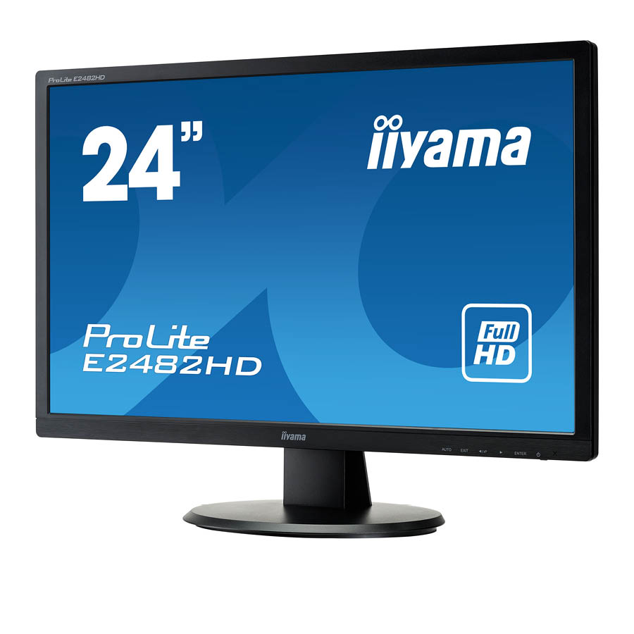 Used Monitor E2482H LED/ Iiyama/ 24"/ 1920x1080/ Wide/ Black/ w/ Speakers/ D-SUB & DVI-D | eLabstore.gr Used Monitor E2482H LED/Iiyama/24"/1920x1080/Wide/Black/w/Speakers/D-SUB & DVI-D | Refurbished | elabstore.gr