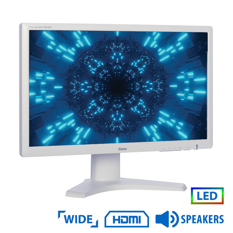 Used (A-) Monitor PL2776HD LED/ Iiyama/ 27/ 1920x1080/ wide/ White/ Grade (A-)/ With Speakers/ D-SUB & DVI-D | eLabstore.gr Used (A-) Monitor PL2776HD LED/Iiyama/27/1920x1080/wide/White/Grade (A-)/With Speakers/D-SUB & DVI-D | Refurbished | elabstore.gr