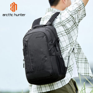 ARCTIC HUNTER τσάντα πλάτης B00387 με θήκη laptop 15.6", μαύρη | Προσωπική Φροντίδα | elabstore.gr