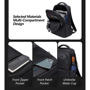 ARCTIC HUNTER τσάντα πλάτης B00477 με θήκη laptop 15.6", μαύρη | Προσωπική Φροντίδα | elabstore.gr