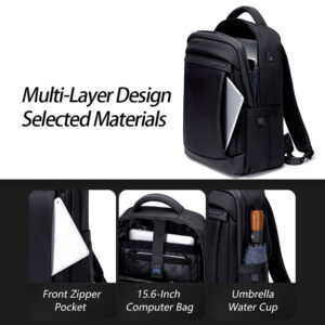 ARCTIC HUNTER τσάντα πλάτης B00478 με θήκη laptop 15.6", μαύρη | Προσωπική Φροντίδα | elabstore.gr