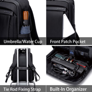 ARCTIC HUNTER τσάντα πλάτης B00478 με θήκη laptop 15.6", μαύρη | Προσωπική Φροντίδα | elabstore.gr
