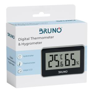 BRUNO ψηφιακό θερμόμετρο & υγρασιόμετρο BRN-0081, °C & °F, λευκό | Οικιακός εξοπλισμός | elabstore.gr