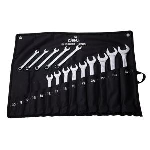 DELI σετ γερμανοπολύγωνα κλειδιά DL130014B, 10-32mm, 14τμχ | Εργαλεία | elabstore.gr