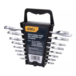 DELI σετ γερμανικά κλειδιά DL160008A, 6x7-20x22mm, 8τμχ | Εργαλεία | elabstore.gr