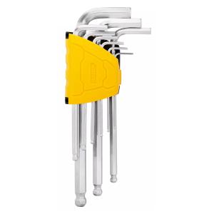 DELI σετ κλειδιά Allen DL3088 με μακρύ βραχίονα, 1.5-10mm, Cr-V, 9τμχ | Εργαλεία | elabstore.gr