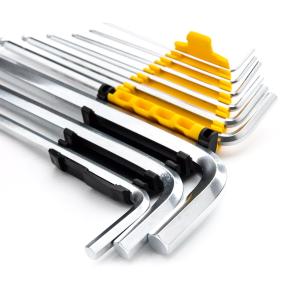 DELI σετ κλειδιά Allen DL3090, extra long βραχίονα, 1.5-10mm, Cr-V, 9τμχ | Εργαλεία | elabstore.gr