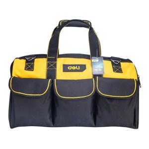 DELI τσάντα εργαλείων ώμου DL430118, 43 x 20 x 29cm, μαύρη | Εργαλεία | elabstore.gr