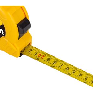 DELI μέτρο DL9010Y, με κλείδωμα & clip ζώνης, 10m/33ft x 25mm | Εργαλεία | elabstore.gr