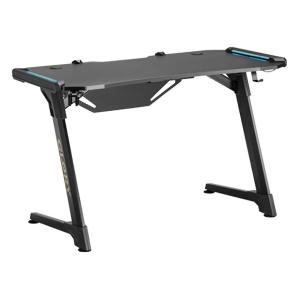 BRATECK gaming γραφείο Glory GMD04-1S, 1200x600mm, RGB, μαύρο | Αναλώσιμα - Είδη Γραφείου | elabstore.gr