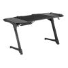 BRATECK gaming γραφείο Glory GMD04-2S, 1400x700, RGB, μαύρο | Αναλώσιμα - Είδη Γραφείου | elabstore.gr