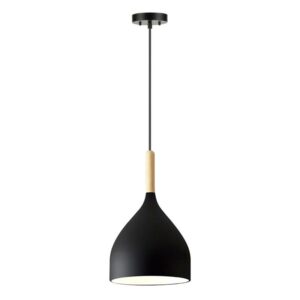 POWERTECH φωτιστικό οροφής HLL-0071, E27, Φ17, μεταλλικό, μαύρο | Φωτισμός | elabstore.gr