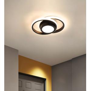POWERTECH LED φωτιστικό οροφής HLL-0085, 32W, 2800lm, 27x21cm, μαύρο | Φωτισμός | elabstore.gr