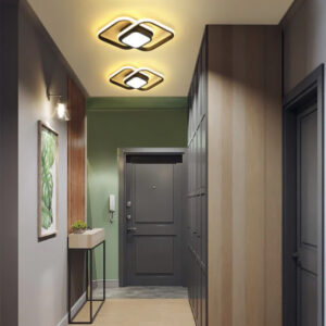 POWERTECH LED φωτιστικό οροφής HLL-0086, 36W, 2100lm, 22.5x22.5cm, μαύρο | Φωτισμός | elabstore.gr
