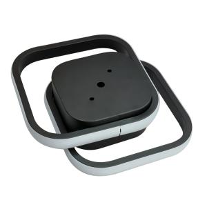 POWERTECH LED φωτιστικό οροφής HLL-0086, 36W, 2100lm, 22.5x22.5cm, μαύρο | Φωτισμός | elabstore.gr