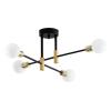 POWERTECH φωτιστικό οροφής HLL-0088, 4x E27, 50cm, μεταλλικό, χρυσό | Φωτισμός | elabstore.gr
