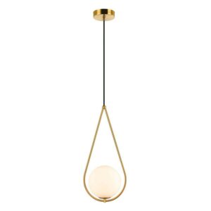 POWERTECH φωτιστικό οροφής HLL-0095, E27, 25x50cm, μεταλλικό, χρυσό | Φωτισμός | elabstore.gr