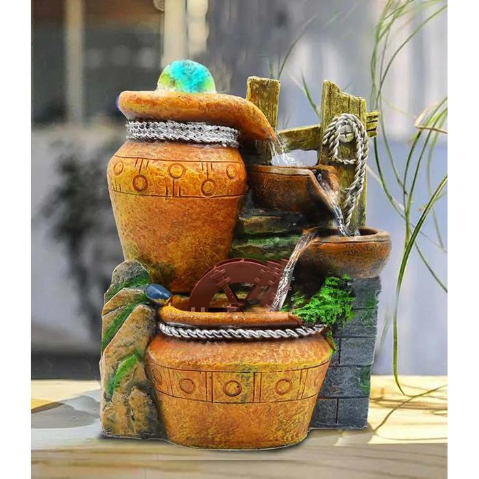 Συντριβάνι Feng Shui JK-180-018, φωτιζόμενο, 20 x 18 x 27cm | eLabstore.gr Συντριβάνι Feng Shui JK-180-018, φωτιζόμενο, 20 x 18 x 27cm | Οικιακός εξοπλισμός | elabstore.gr