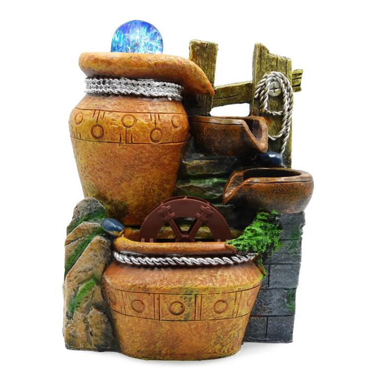 Συντριβάνι Feng Shui JK-180-018, φωτιζόμενο, 20 x 18 x 27cm | eLabstore.gr Συντριβάνι Feng Shui JK-180-018, φωτιζόμενο, 20 x 18 x 27cm | Οικιακός εξοπλισμός | elabstore.gr