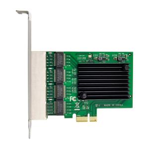 POWERTECH κάρτα επέκτασης PCIe σε 4x RJ45 GbE ST708, RTL8111F & ASM1184 | Δικτυακά | elabstore.gr