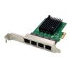 POWERTECH κάρτα επέκτασης PCIe σε 4x RJ45 GbE ST708, RTL8111F & ASM1184 | Δικτυακά | elabstore.gr