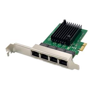 POWERTECH κάρτα επέκτασης PCIe σε 4x RJ45 GbE ST708, RTL8111F & ASM1184 | Δικτυακά | elabstore.gr