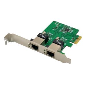 POWERTECH κάρτα επέκτασης PCIe σε 2x RJ45 GbE ST7244, RTL8111H&ASM1182e | Δικτυακά | elabstore.gr