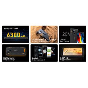 OUKITEL smartphone WP20, IP68/IP69K, 5.93", 4/32GB, 6300mAh, μαύρο | Mobile Συσκευές | elabstore.gr