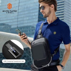 ARCTIC HUNTER τσάντα Crossbody XB00116, θήκη για tablet, αδιάβροχη μαύρη | Προσωπική Φροντίδα | elabstore.gr