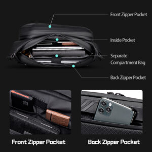 ARCTIC HUNTER τσάντα Crossbody Y00013, αδιάβροχη, μαύρη | Προσωπική Φροντίδα | elabstore.gr