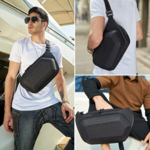 ARCTIC HUNTER τσάντα Crossbody Y00013, αδιάβροχη, μαύρη | Προσωπική Φροντίδα | elabstore.gr