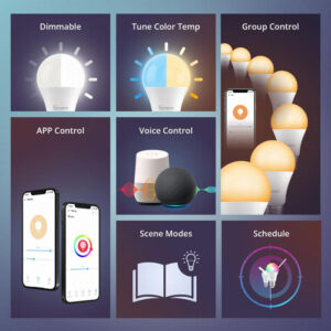 SONOFF smart λάμπα LED B02-BL-A60, Wi-Fi, 9W, E27, 2700K-6500K | Φωτισμός | elabstore.gr