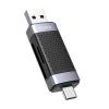 ORICO card reader CD2D-AC2 για SD & Micro SD, USB-C & USB, μαύρο | Συνοδευτικά PC | elabstore.gr