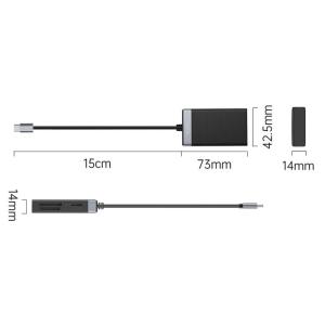 ORICO card reader CL4T-C3 για Micro SD/SD/CF/MS, USB-C, μαύρο | Συνοδευτικά PC | elabstore.gr