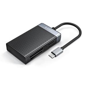 ORICO card reader CL4T-C3 για Micro SD/SD/CF/MS, USB-C, μαύρο | Συνοδευτικά PC | elabstore.gr