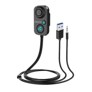 CABLETIME audio receiver αυτοκινήτου CT-BT02-PB με μικρόφωνο, BT 5.1 | Gadgets - Αξεσουάρ | elabstore.gr