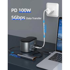 CABLETIME docking station DOCK131 με θήκη SSD, 11 θύρες, γκρι | Συνοδευτικά PC | elabstore.gr