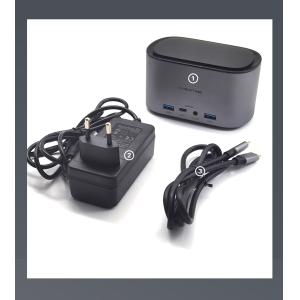 CABLETIME docking station DOCK131 με θήκη SSD, 11 θύρες, γκρι | eLabstore.gr