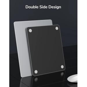 Μεταλλικό mouse pad CT-MP24-AS, 246x202x2mm, ασημί/μαύρο | Συνοδευτικά PC | elabstore.gr