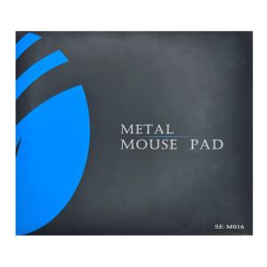 Μεταλλικό mouse pad CT-MP24-AS, 246x202x2mm, ασημί/μαύρο | Συνοδευτικά PC | elabstore.gr