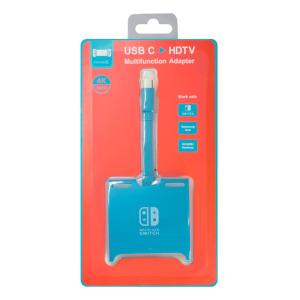 USB-C hub SHUB31 για Nintendo Switch, USB/HDMI 4K/USB-C PD 100W, μπλε | Συνοδευτικά PC | elabstore.gr